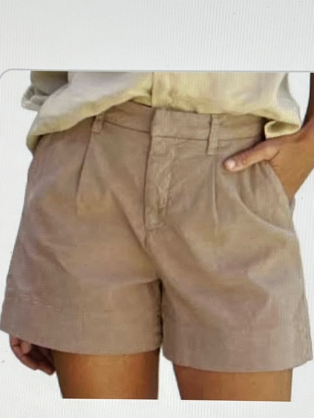 Frank & Eileen Waterford Walking Shorts In Tiramisu /Tan Linen Blend Size 8